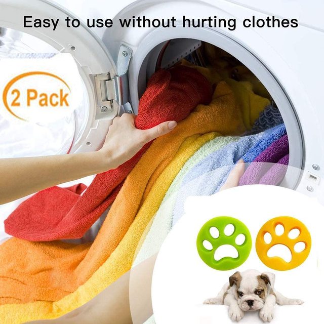 2pcs Pet Hair Removal Agent Reusable Pet Hair Remover Pet Hair